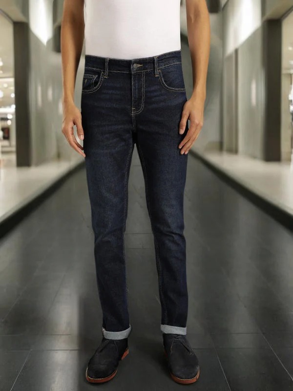 Indian Terrain Men Dark Blue Jeans